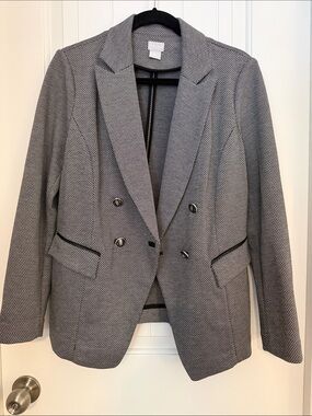 Chicos herringbone blazer (size 8/10)